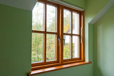 Double-Hung Windows in Living Room
